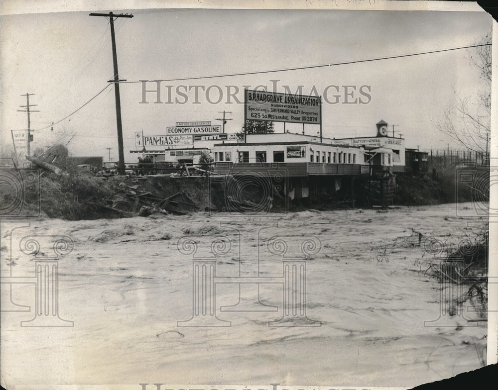 1927 Press Photo Lankershire California Flood - nea96545 - Historic Images