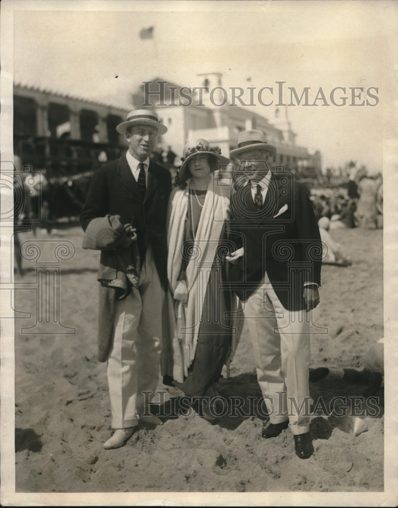 1923 Press Photo Mr A L Everitt Mrs Frank Frazier Mr Maxwell Norman-Historic Images