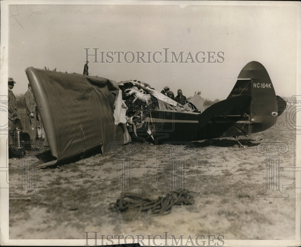 1922 PILOT KILLED PASSENGER INJURED IN PLANE CRASH NYC-Historic Images