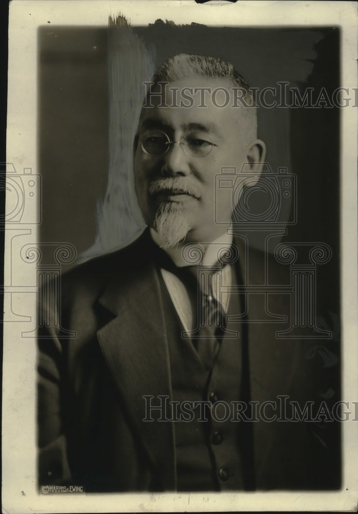 1919 Press Photo Baron Goto Japanese statesman on tour across America-Historic Images