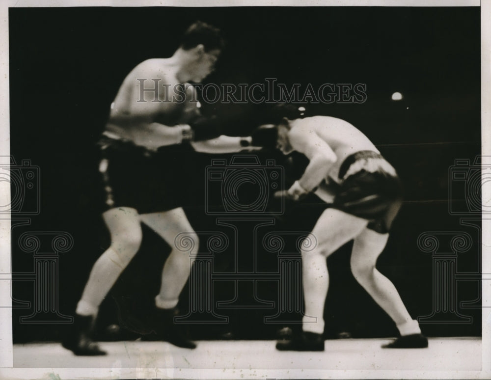 1935 Press Photo Jock McAvoy, Al McCoy, Boxing, World Title, New York - Historic Images