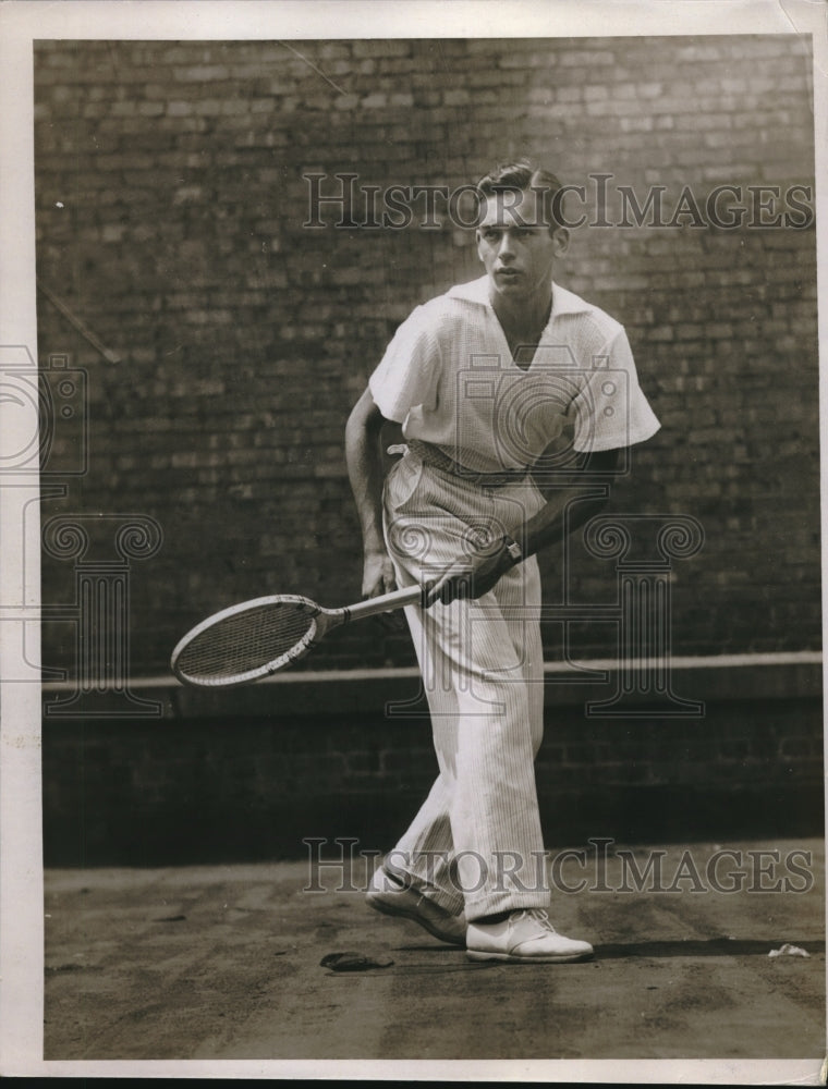1935 Press Photo Junior Tennis Champion Stan Lerner - nes10741 - Historic Images