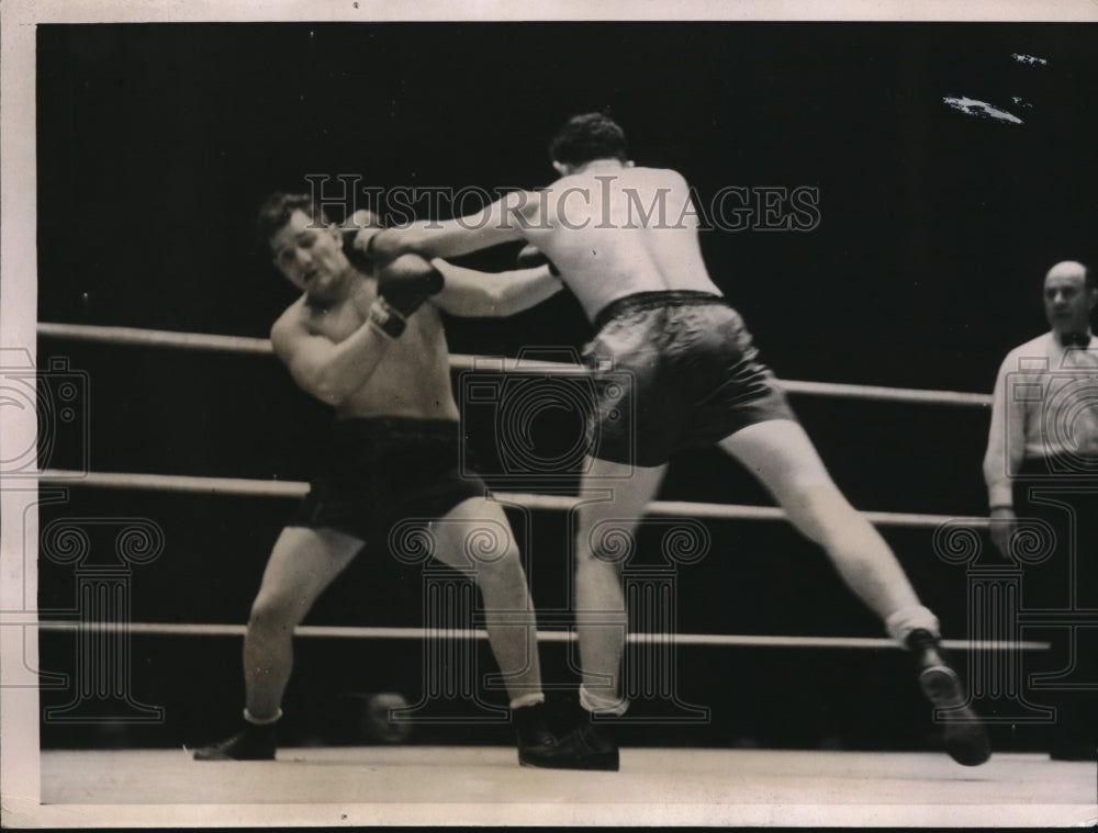 1933 Press Photo Don McCorkindale vs King Levinsky - Historic Images