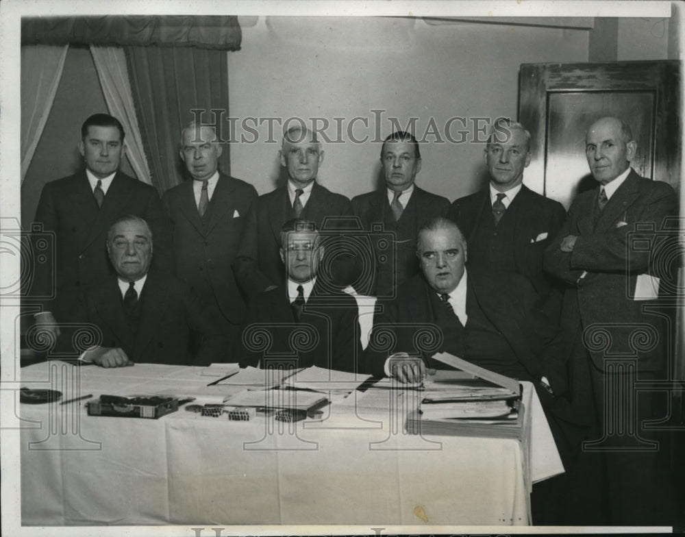 1933 Press Photo Owners and Presidents of the National League in Conference in - Historic Images