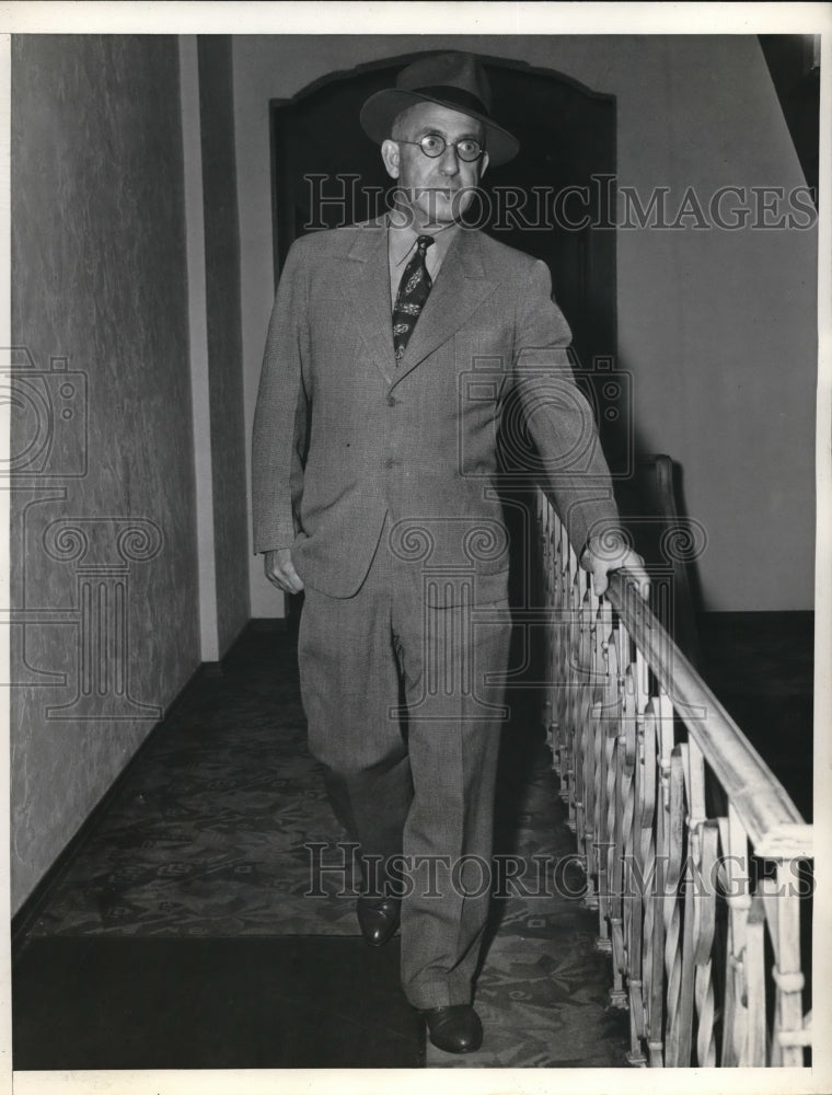 1938 Press Photo La Calif Elmer Gloomy Gus Henderson Detroit Lions coach - Historic Images