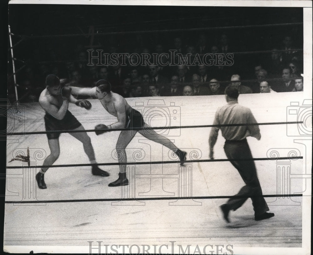 1937 Press Photo Nathan Mann versus Eddie Blunt - nes26104 - Historic Images