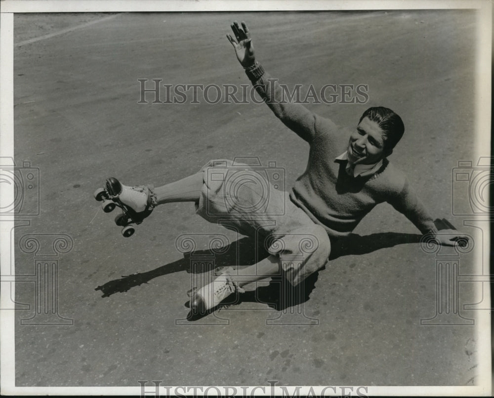 1933 Press Photo Bep Van Klaveren Dutch welterweight at training camp - Historic Images