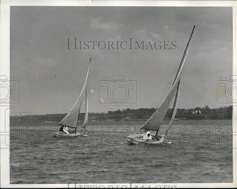 1935 Press Photo Adams Cup Regatta at Annapolis MD Charles F Adams - Historic Images