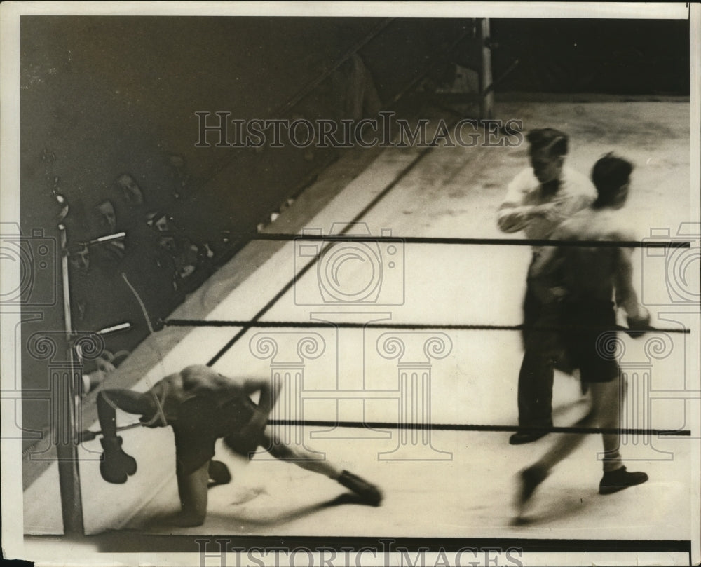 1931 Press Photo Boxer William Marrone beat Pat Lewis, AAU Championships - Historic Images