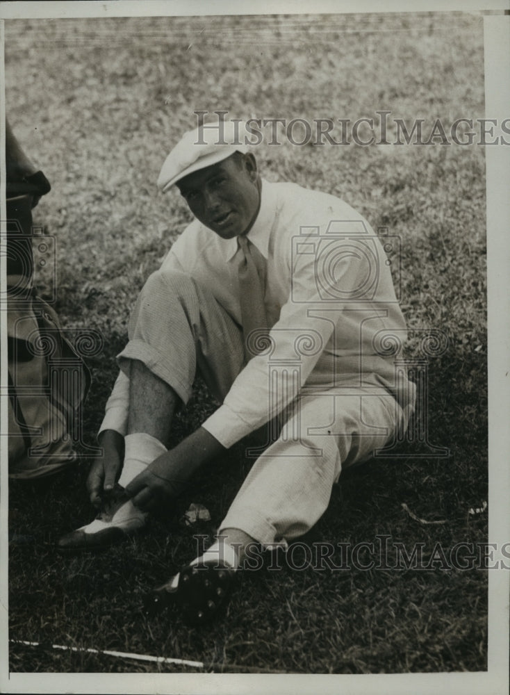 1935 Press Photo Orville White Practices for National Open Tournament at Merion- Historic Images