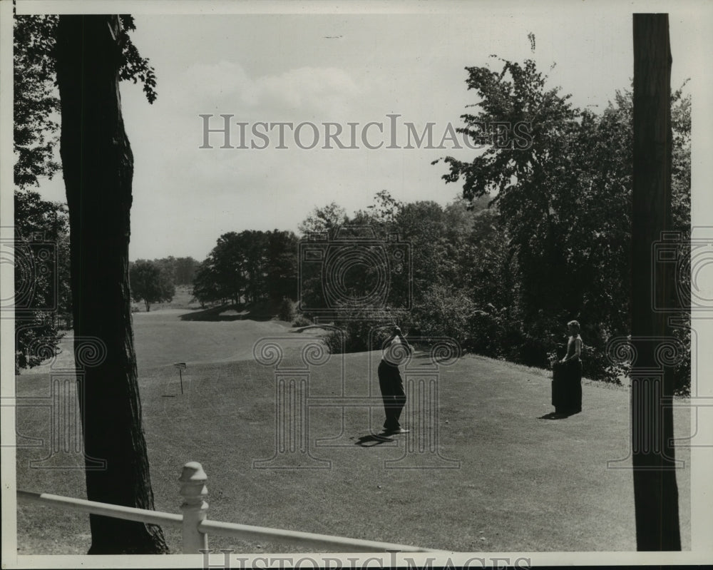 1935 Press Photo No 1 tee at Cleveland Country Club - nes55520- Historic Images