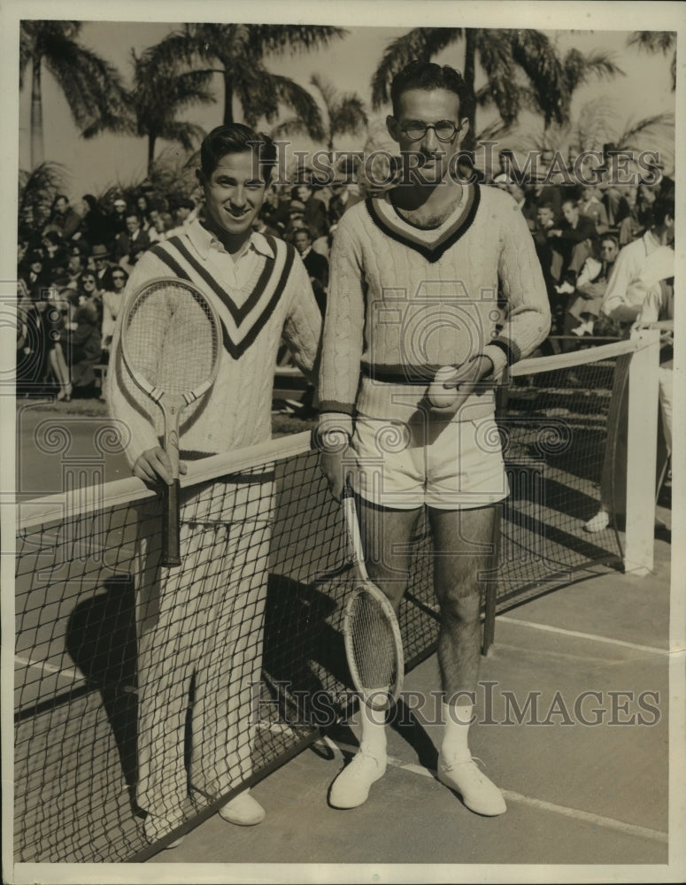 1940 National Champion Bobby Riggs with Henry Prusoff - Historic Images
