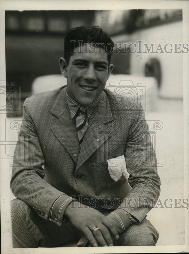 1930 Press Photo Lightweight boxer Justo Suarez to fight Joe Glick - net01334 - Historic Images