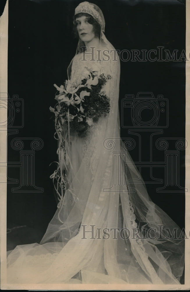 1924 Press Photo Miss Anne Elizabeth Whalan weds Otto H Kahn in Ambassador Hotel - Historic Images
