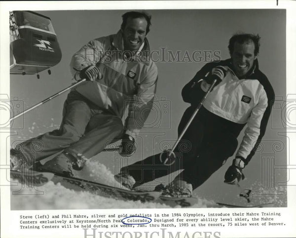American athlete Phil Mahre in a giant slalom race at the 14th Winter Olympics G