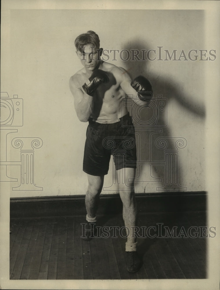 1925 Press Photo Eddie Huffman, Pacific Coast Champion Light Heavyweight, NY - Historic Images
