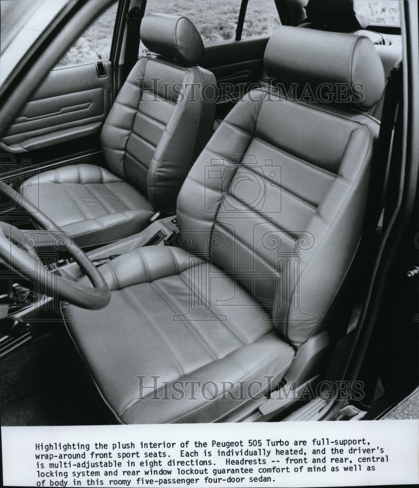 1985 Press Photo The Peugeot 505 Turbo - spp02059 - Historic Images