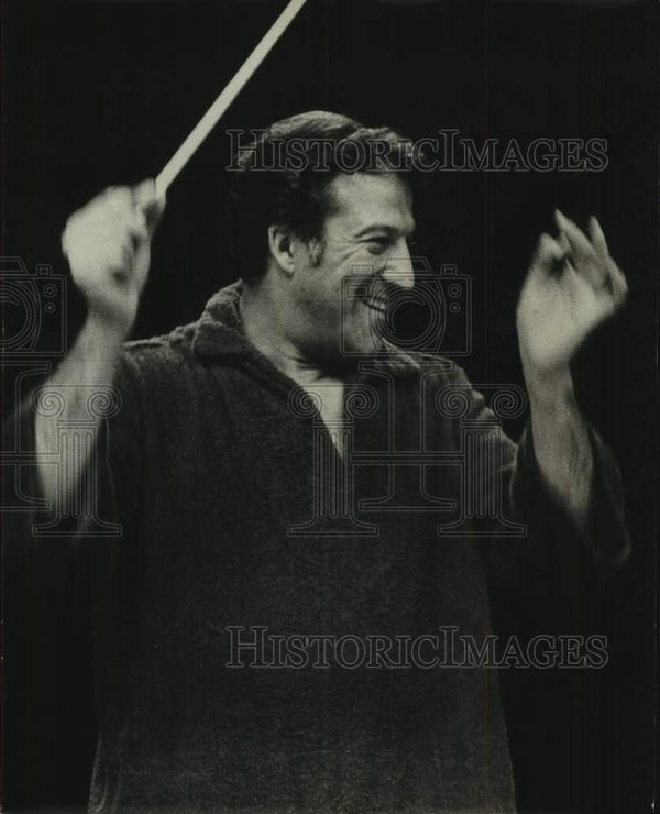 1968 Claude Monteux conducts orchestra in New York Historic Images