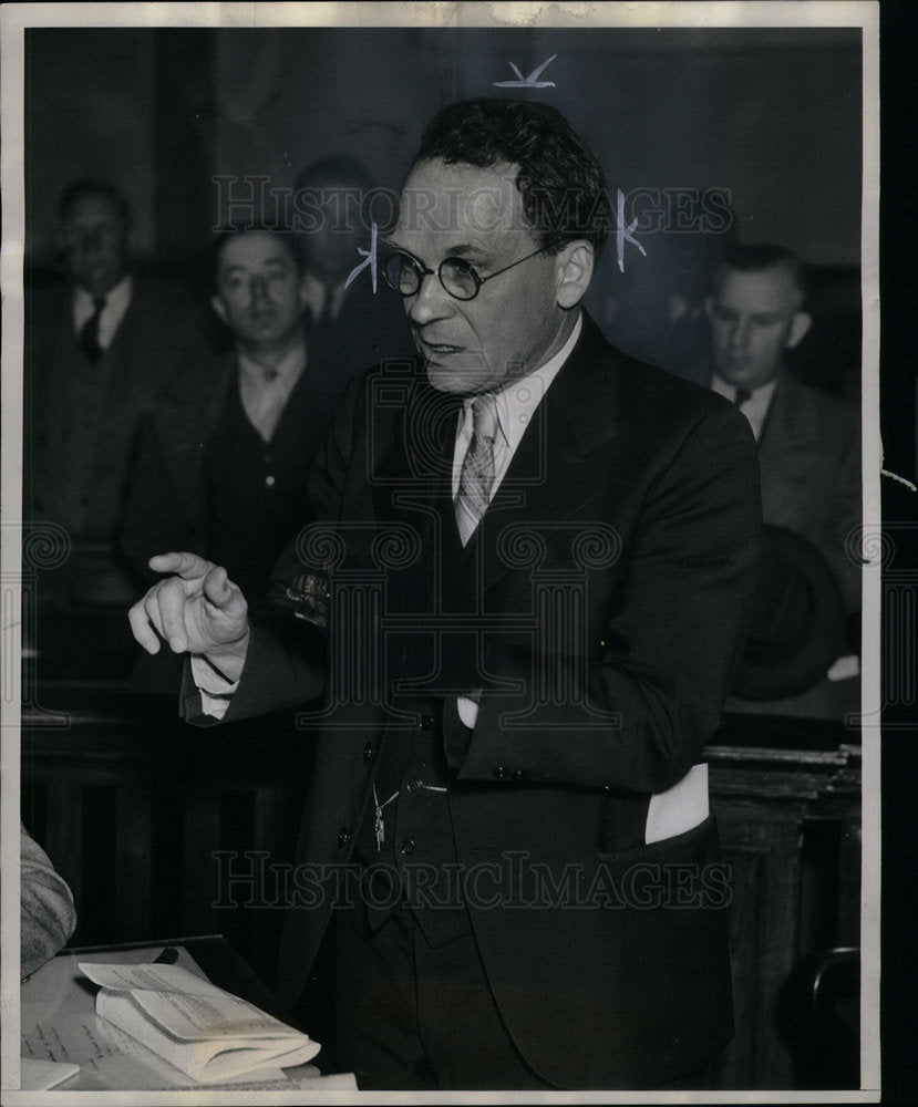 1938 Press Photo William J. Norton Government Official- Historic Images