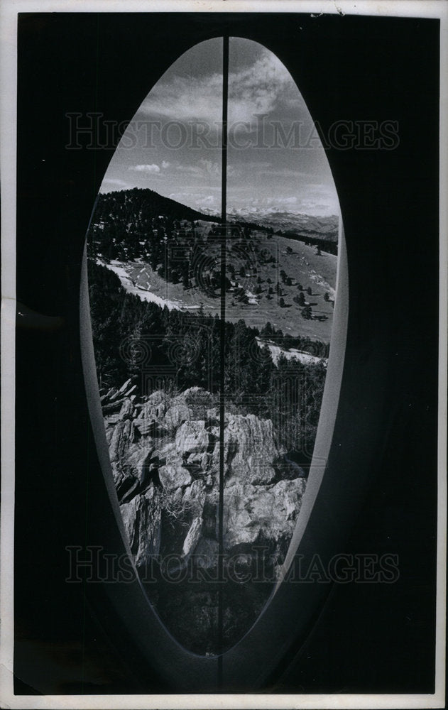 1969 Press Photo Porthole Colorado Mountains - DFPD13843- Historic Images