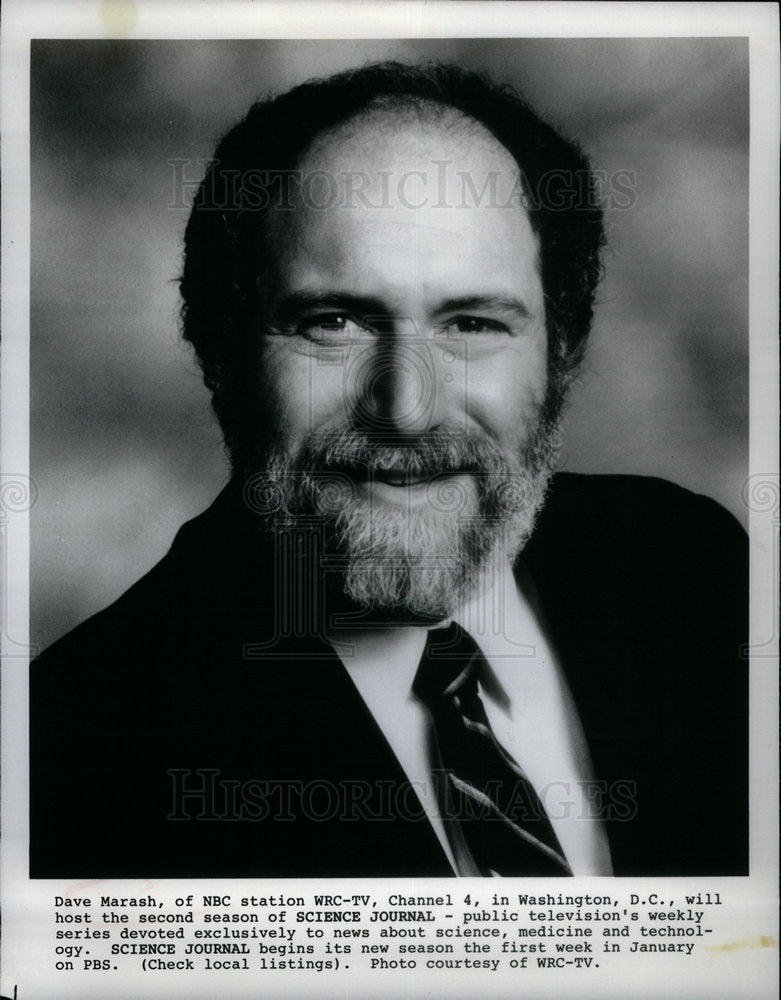 1989 Press Photo Dave Marash Science Journal PBS - DFPD15909- Historic Images