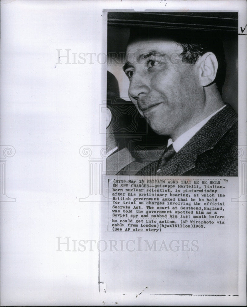 1963 Press Photo Guiseppe Martelli nuclear scientist - DFPD16673- Historic Images