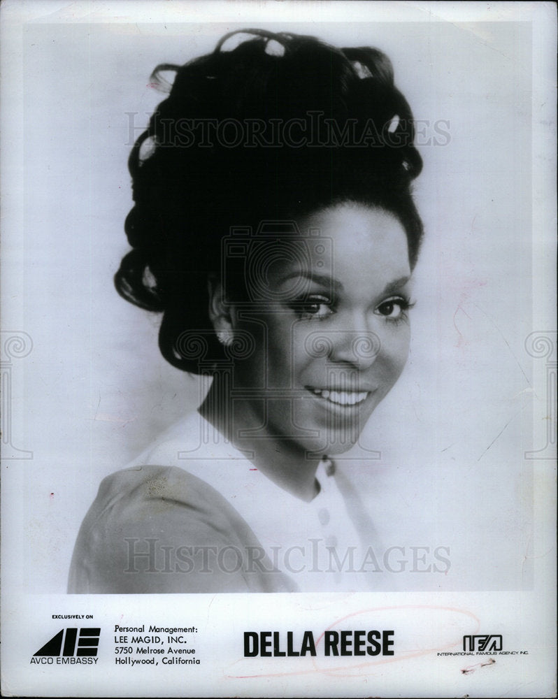 1971 Press Photo Della Reese photo AVCO embassy - DFPD20339- Historic Images