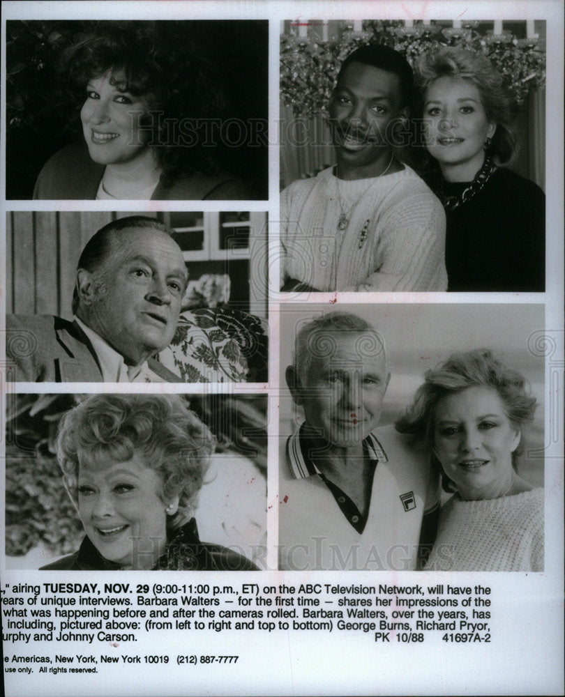 1988 Press Photo Barbara Walters - DFPD21889- Historic Images