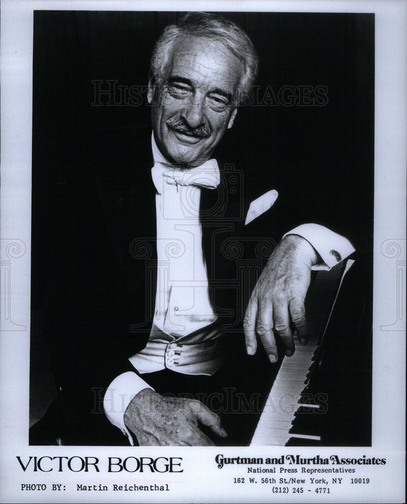 1986 Press Photo Victor Borge Piano Musician - DFPD22853- Historic Images