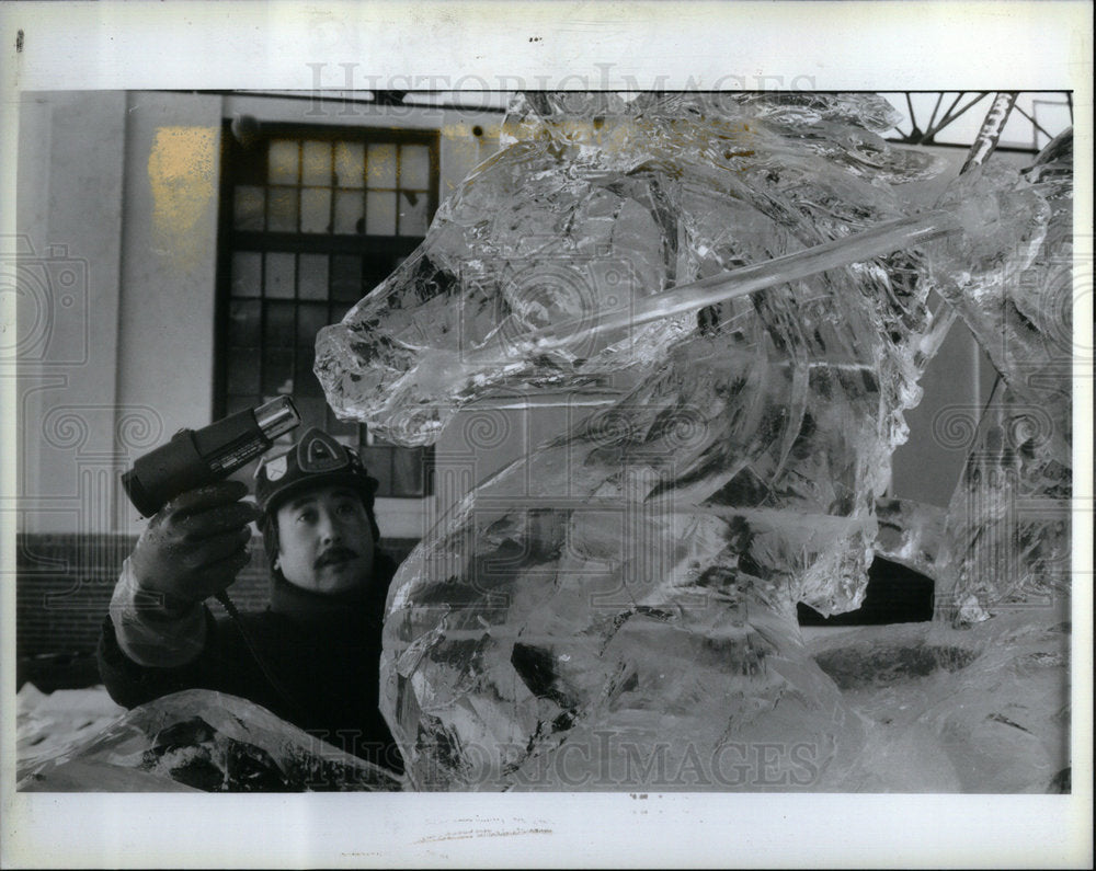 1992 Press Photo naomi hamamura st louis smooth ice- Historic Images