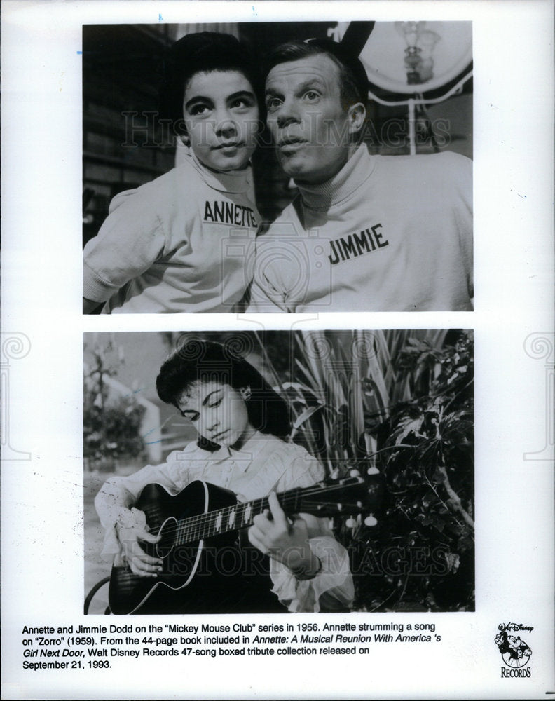 1993 Press Photo Annette Funicello Mickey Mouse Club- Historic Images