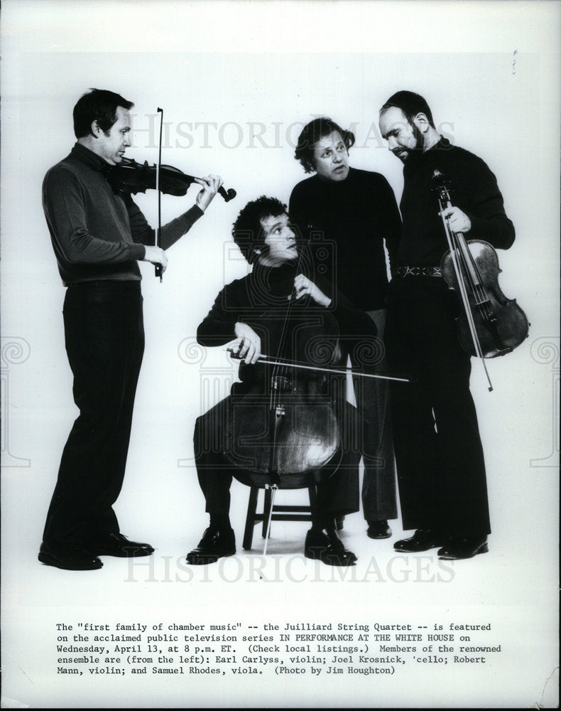 1983 Press Photo Juilliard String Quartet music group- Historic Images