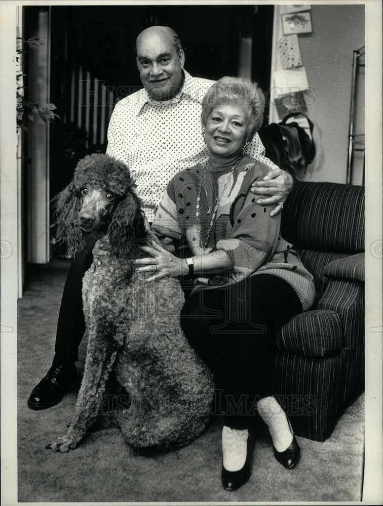 1986 Press Photo Tait Family, Charlie Tait, Theresa- Historic Images