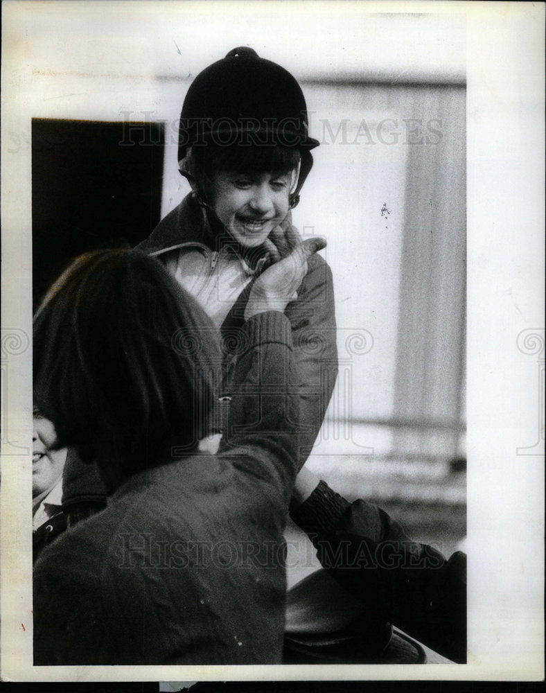 1982 Press Photo Catherine Engelsman Handicapped Riders - DFPD63183- Historic Images