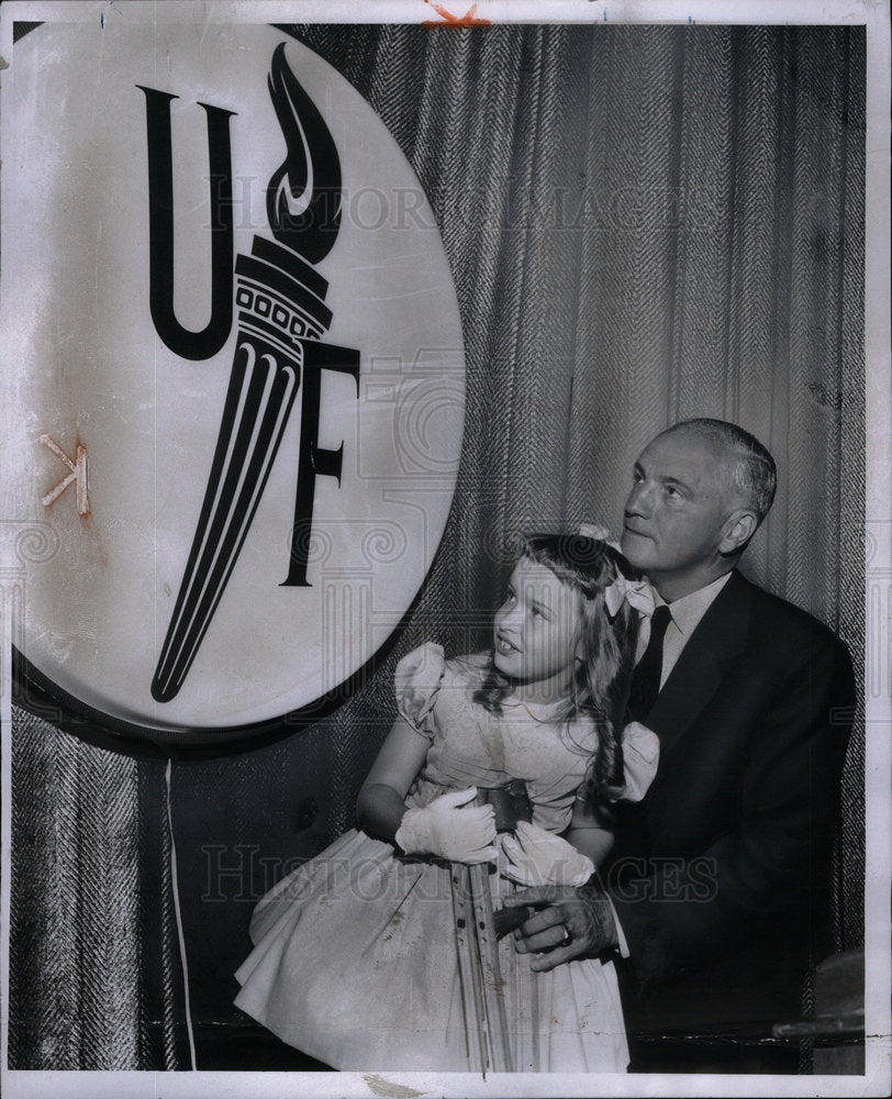 1957 Press Photo United Foundation Sherrod Skinner- Historic Images