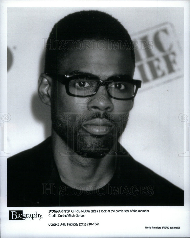 Press Photo Chris Rock comic star moment - DFPD68741- Historic Images