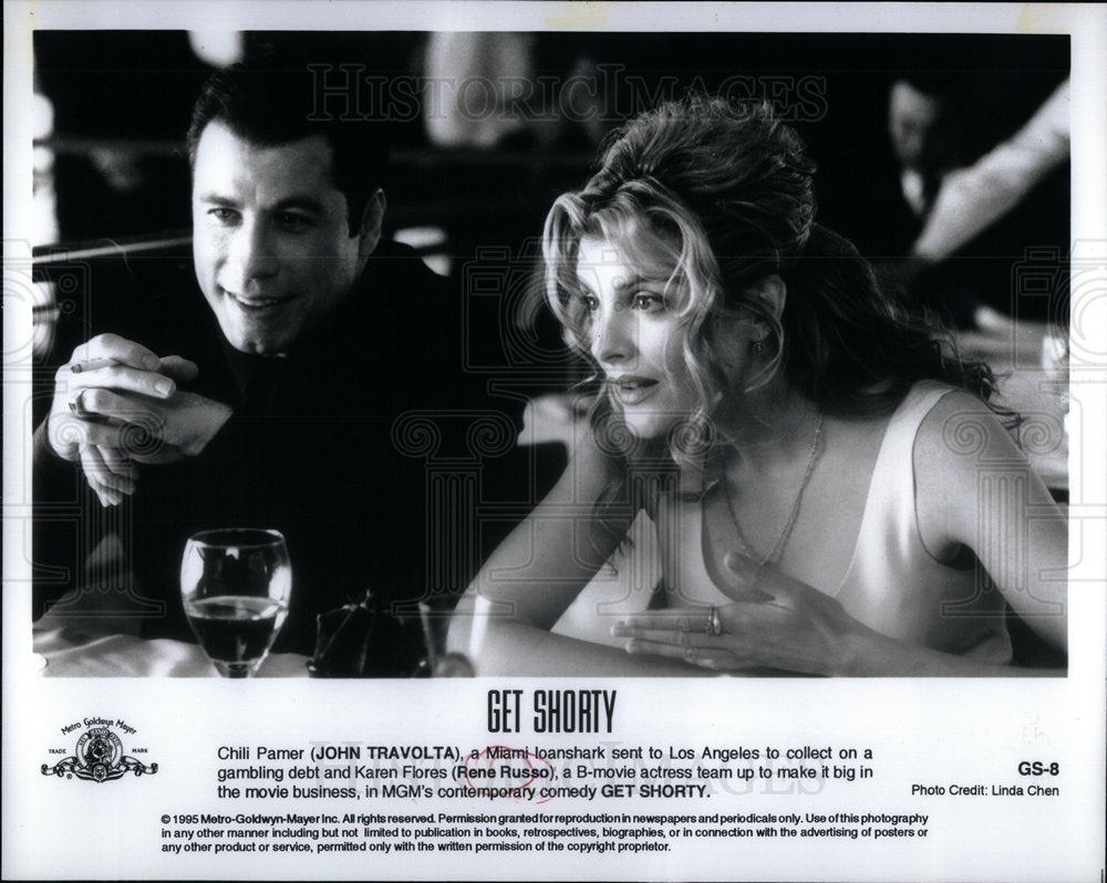 1995 Press Photo Rene Russo Get Shorty John Travolta - DFPD70421- Historic Images