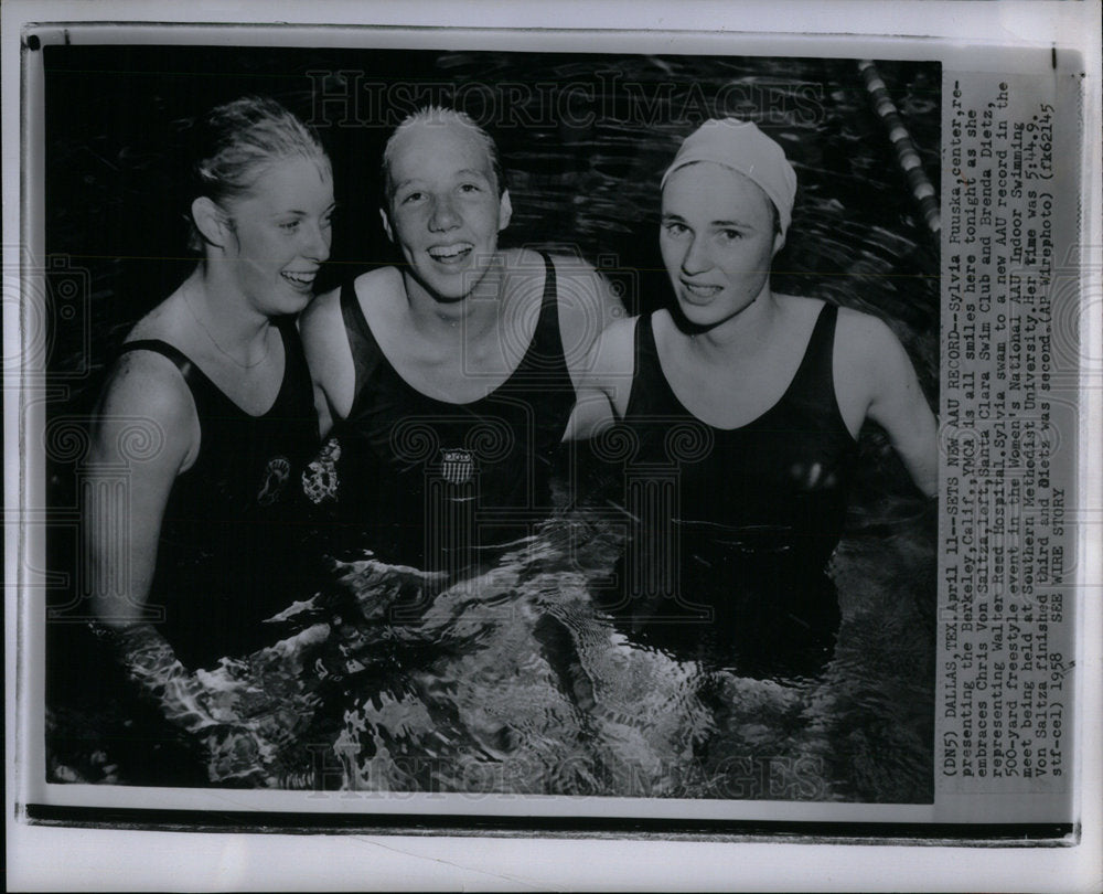 1958 Press Photo Sylvia Ruuska Berkeley YMCA- Historic Images