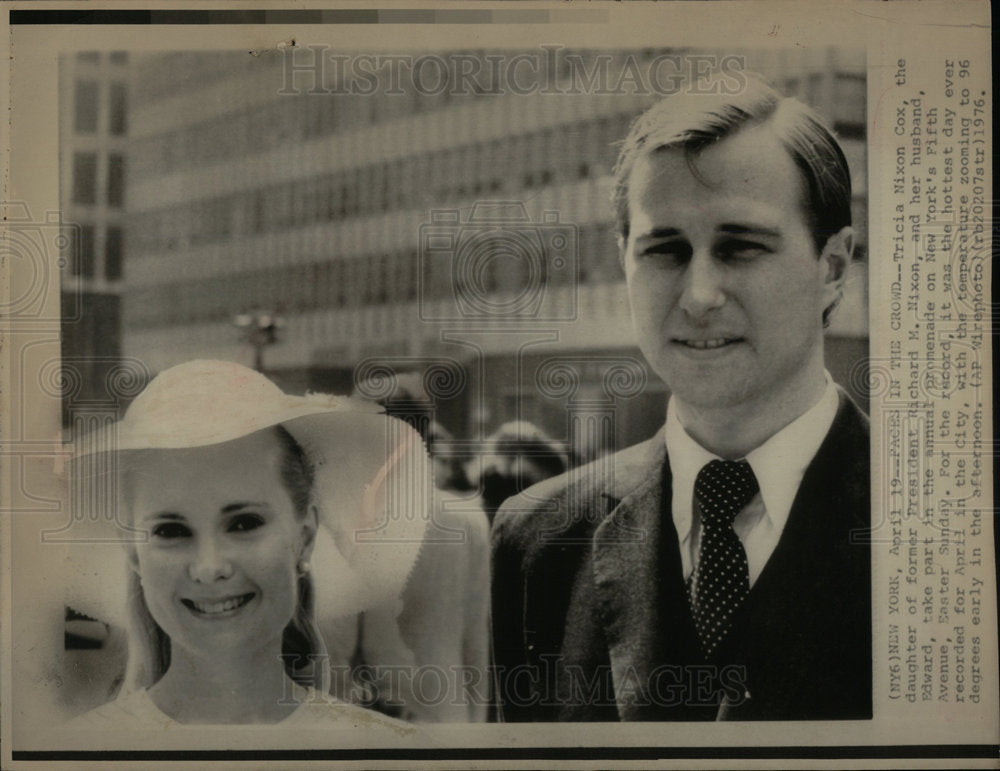 1976 Press Photo Tricia Nixon Cox Elder Daughter Nixon - DFPD72517- Historic Images