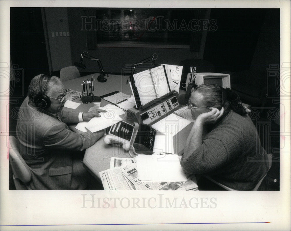 1988 Press Photo Mayor Young and Bob Talbert - DFPD72927- Historic Images