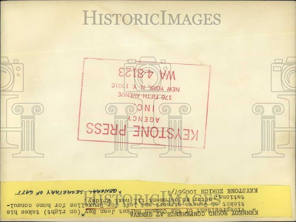 1967 Press Photo Vice President of Common Market Jean Rey