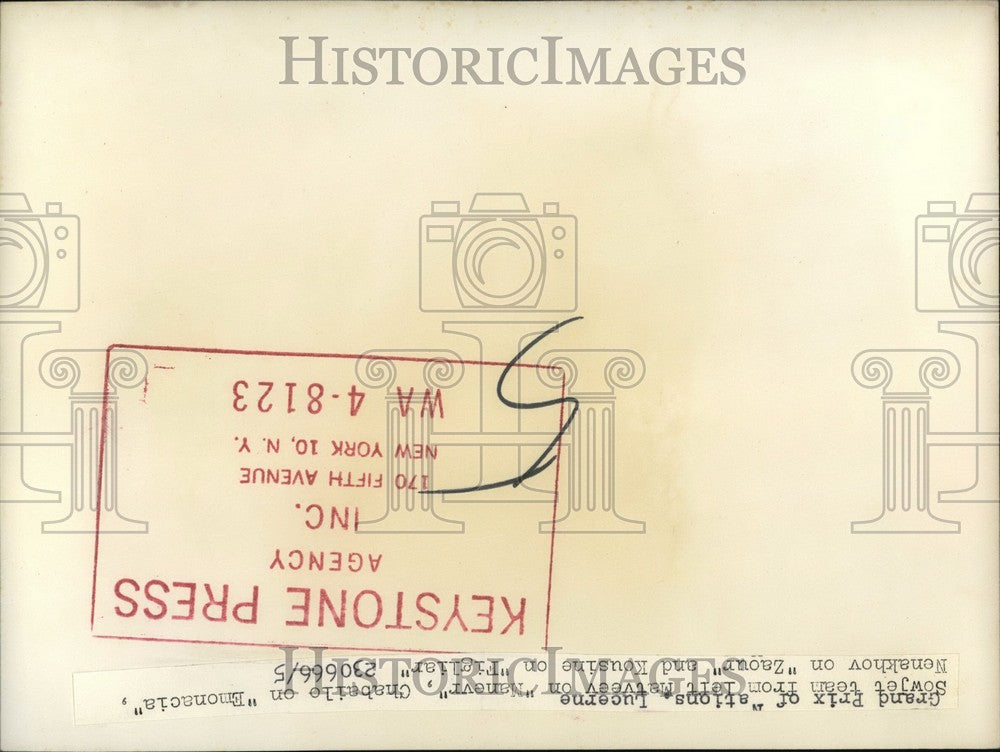 Press Photo Sowjet Team at the Grand Prix of Nations