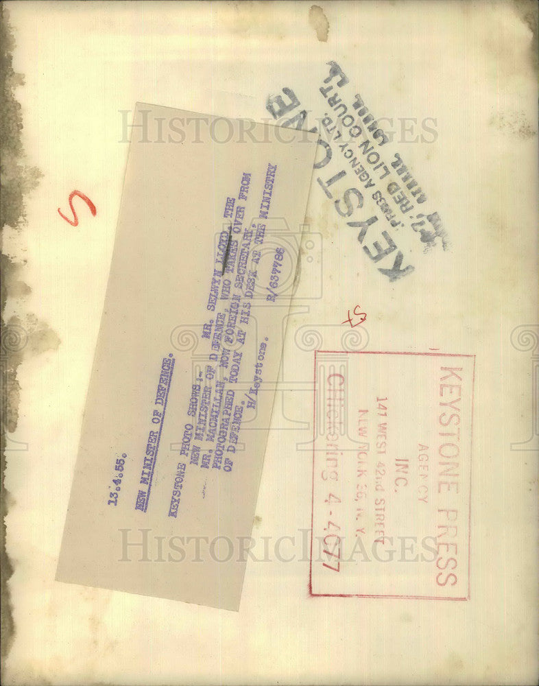 1955 Press Photo Mr.Selwyn Lloyd, the new minister of defence - KSB00467