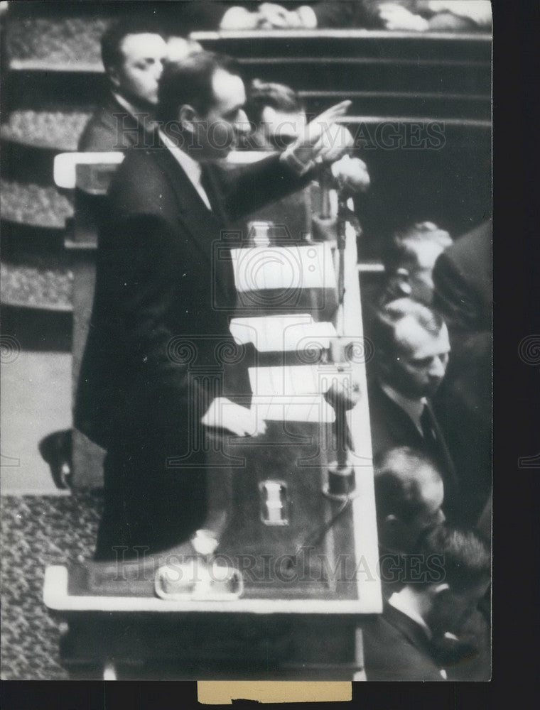 Press Photo President of France M. Mitterand - KSB01463- Historic Images