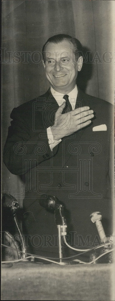 1965 Press Photo Candidate for French Presidency,Jean Lecandet - KSB03257