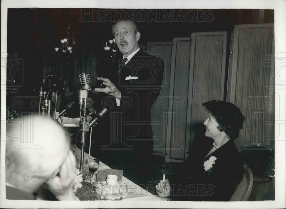 1955 Press Photo Luncheon in honour of Mr Macmillan - KSB03799- Historic Images
