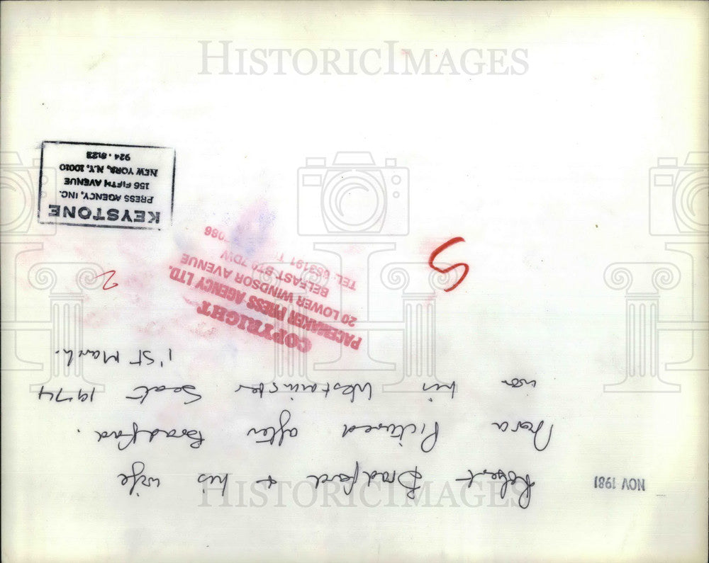 1974 Press Photo Politician Robert Bradford - KSB05935