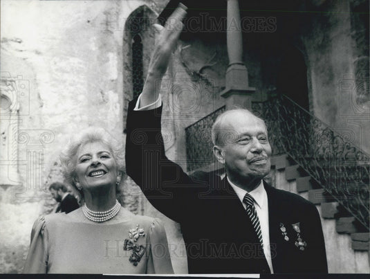 1988 Press Photo Lichtenstein Princess Franz Joseph Wife Princess Gina