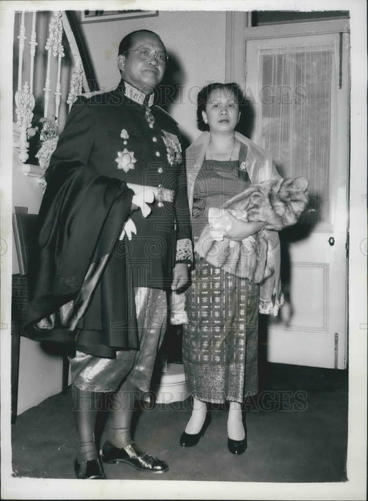 1959 Press Photo Mr. Chenn the new Cambodian Ambassador & Wife - KSB07793- Historic Images
