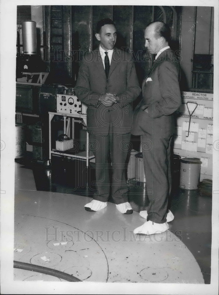Press Photo Mr. R.F. Jackson &Admiral Lopez of Argentina - KSB08019- Historic Images
